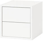 Leziter Boxie 2 fiókos fali szekrény 40x40x37 cm fehér (LBX40402FF) - homelux