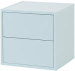 Leziter Boxie 2 fiókos fali szekrény 40x40x37 cm kék (LBX40402FK) - homelux