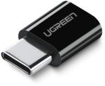 UGREEN micro-USB / USB-C Type-C átalakító adapter fekete - studioeszkozok
