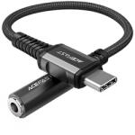 ACEFAST C1-07 USB-C - mini jack 3.5mm átalakító adapter 18cm (fekete) - studioeszkozok
