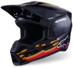 Alpinestars S-M3 Force motokrossz bukósisak fekete-sárga-piros-fehér