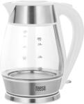 Teesa Elektromos Vízforraló, Üveg + Inox, 2200 W, Fehér, 1, 7 L