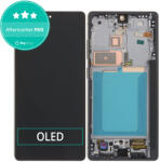 Samsung Galaxy S25 Ultra - Ecran LCD + Sticlă Tactilă + Ramă (Titanium Black) OLED, Titanium Black