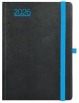 TopTimer Naptár, tervező, A5, napi, TOPTIMER, "Nero", fekete-kék (NKN021KU) - webpapir