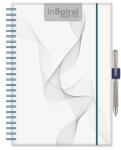 Dayliner Naptár, tervező, A5, heti, DAYLINER, "InSpiral", fehér-kék (NSA5HFKU) - webpapir