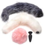 XR Brands TAILZ - Snap-On Anal Plug with 3 Interchangeable Tails