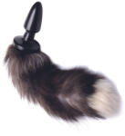 XR Brands TAILZ - Fox Tail Anal Plug - Black/White