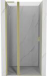 Mexen Mexen, Mexen Mist L nyíló zuhanyajtó 120 cm, átlátszó, szálcsiszolt arany - 8A4L-120-000-55-00 (8A4L-120-000-55-00)
