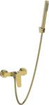 INVENA Alonia, fali zuhanycsaptelep kézi zuhanyszettel, matt arany, INV-BN-70-009-V (INV-BN-70-009-V)
