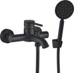 Kuchinox Noia, fali kádcsaptelep kézi zuhanyszettel, matt fekete, LAV-BNK_711D (LAV-BNK_711D)