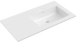 Mexen Otis, beépített mosdó 91 x 46, 5 cm, jobb oldali, fényes fehér, 25189000P (25189000P)
