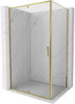 Mexen Exo, zsanéros zuhanykabin 135 x 90 cm, átlátszó üveg, arany, 819-135-090-50-00 (819-135-090-50-00)