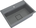 Gamma Quadro 7050, 1 rekeszes gránit mosogató 700x500x220 mm, szürke, GMA-ZLE000240 (GMA-ZLE000240)