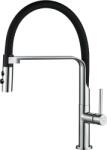 Kuchinox Siluetto, magas mosogatós csaptelep elasztikus karral, króm-fekete matt, LAV-BQU_778D (LAV-BQU_778D)