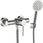 Kuchinox Noia, fali zuhanycsaptelep kézizuhannyal, szálcsiszolt acél, LAV-BNK_241D (LAV-BNK_241D)