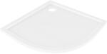 Mexen Flow, negyedkör alakú zuhanytálca, vékony, 80 x 80 cm, fényes fehér, 46Q108080 (46Q108080)