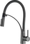 Kuchinox Olor, magas mosogató csaptelep rugalmas karral, grafit, LAV-BKR_978D (LAV-BKR_978D)