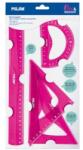 MILAN Vonalzó készlet MILAN "FLEX" rugalmas, rózsaszín