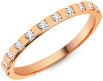  Női karikagyűrű cirkónia kövekkel 1, 9 mm, rosé arany IZKR026R-F-CZ