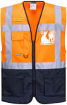 Portwest C476 - Jól láthatósági vezetői mellény, narancs/tengerészkék (C476ONRS)