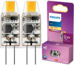 Philips 2x G4 LED kapszulaizzó 1W = 10W 100lm 2700K Meleg 12V Philips (8720169300590)