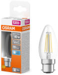 OSRAM LED izzó B35 gyertya B22d 4W = 40W 470lm Semleges 4000K 300° Retrofit Filament CLASSIC Osram (4058075839908)