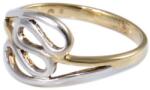 Ékszershop Bicolor hullámos arany gyűrű (1091234)