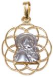 Ékszershop Bicolor áttört Szűz Mária arany medál (1319508)