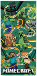 Mojang Minecraft Funtage Graphic fürdőlepedő, strand törölköző Mob Attack 70x140 cm