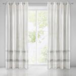 Takoy Perdea ANNE DIVA LINE decorată cu tivuri, model ornamental din catifea