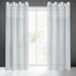 Takoy Perdea ANET cu o dungă decorativă de frunze jacquard în partea de sus de 140 x 250 cm