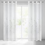 Takoy Perdea ISABEL din etamină ușoară decorată cu un model floral fin de 140 x 250 cm