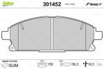 VALEO set placute frana, frana disc VALEO ESSENTIAL 301452 (301452)