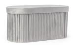 Bizzotto Banca catifea gri Jocelyn 76x38x38 cm (0730181) Canapea