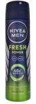 Nivea men fresh power 150ml deodorant spray 48h protection