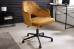 Laney Design irodai szék Laney mustársárga bársony
