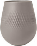 Villeroy & Boch Carré váza kis Gyártás Collier taupe, h. 12, 4 cm - Villeroy & Boch