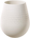 Villeroy & Boch Carré váza, kicsi, Manufacture Collier blanc kollekció - Villeroy & Boch