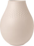 Villeroy & Boch Magas Perle váza, Manufacture Collier bézs, m. 15, 9 cm - Villeroy & Boch