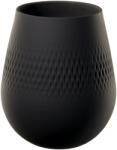 Villeroy & Boch Carré váza, kicsi, Gyártási Collier noir kollekció - Villeroy & Boch