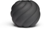 COOEE Twist Ball váza, 12 cm, fekete - COOEE