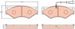 TRW Set placute frana TRW GDB5063 (GDB5063)