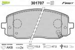 VALEO set placute frana, frana disc VALEO ESSENTIAL 301707 (301707)