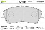 VALEO set placute frana, frana disc VALEO ESSENTIAL 301551 (301551)