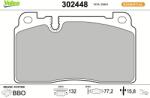 VALEO set placute frana, frana disc VALEO ESSENTIAL 302448 (302448)