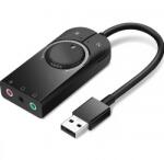 UGREEN Placa de sunet USB Ugreeen CM129, 3 x Jack 3.5mm (Negru)