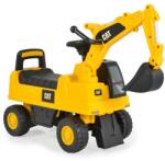 Moni Cat ráülős bébitaxi homlokrakodógép kanalas gémmel zenélő sárga