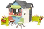 Smoby Căsuță cu restaurant și magazin cu două grădini Chef House Life Smoby extensibilă cu scăunele (SM810256-N) Casuta pentru copii