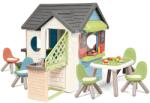 Smoby Căsuță de grădină cu bufet Chef House DeLuxe Smoby cu loc de stat variantă extinsă supraetajată (SM810256-C) Casuta pentru copii