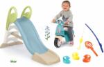 Smoby Set tobogan cu joc de apă și babytaxiu motocicletă Toboggan GM Slide Life Smoby lungimea suprafeței de alunecare 150 cm cu undiță și rățușcă (SM820509-20)